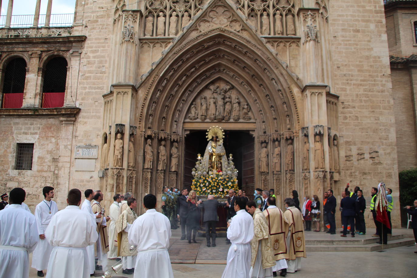 La patrona de Valencia vuelve a procesionar por el centro de la ciudad con dos cambios en el recorrido