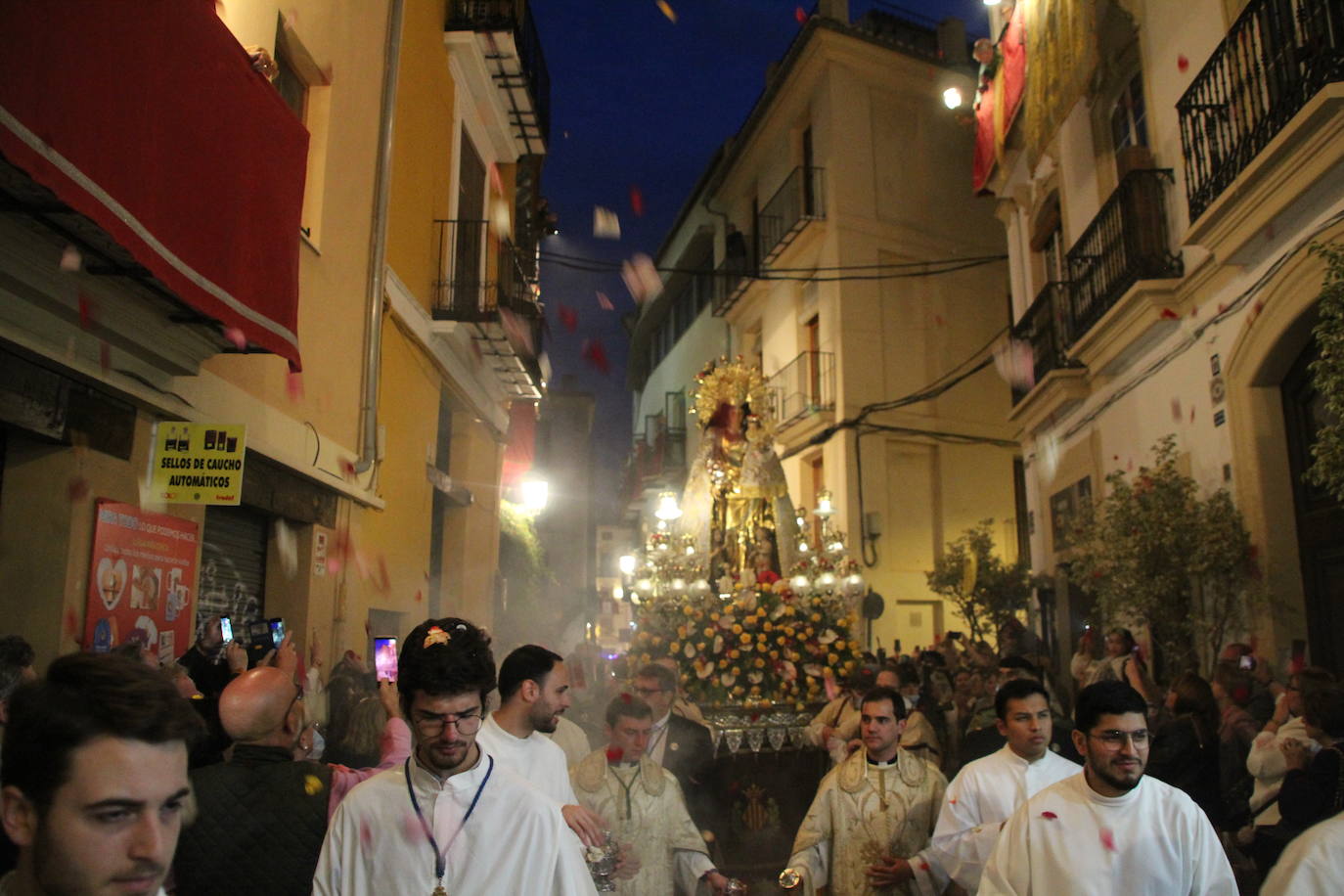 La patrona de Valencia vuelve a procesionar por el centro de la ciudad con dos cambios en el recorrido