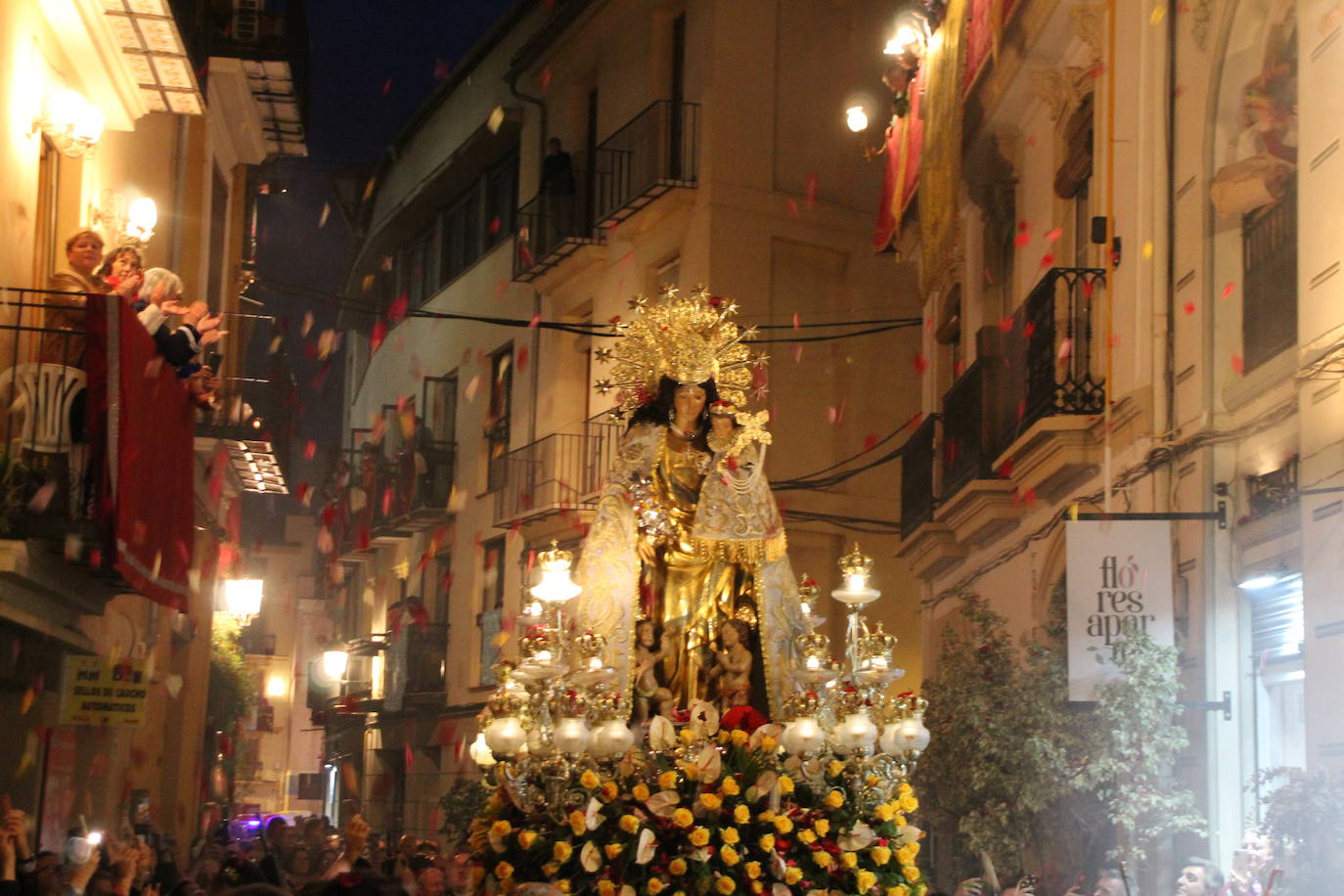 La patrona de Valencia vuelve a procesionar por el centro de la ciudad con dos cambios en el recorrido