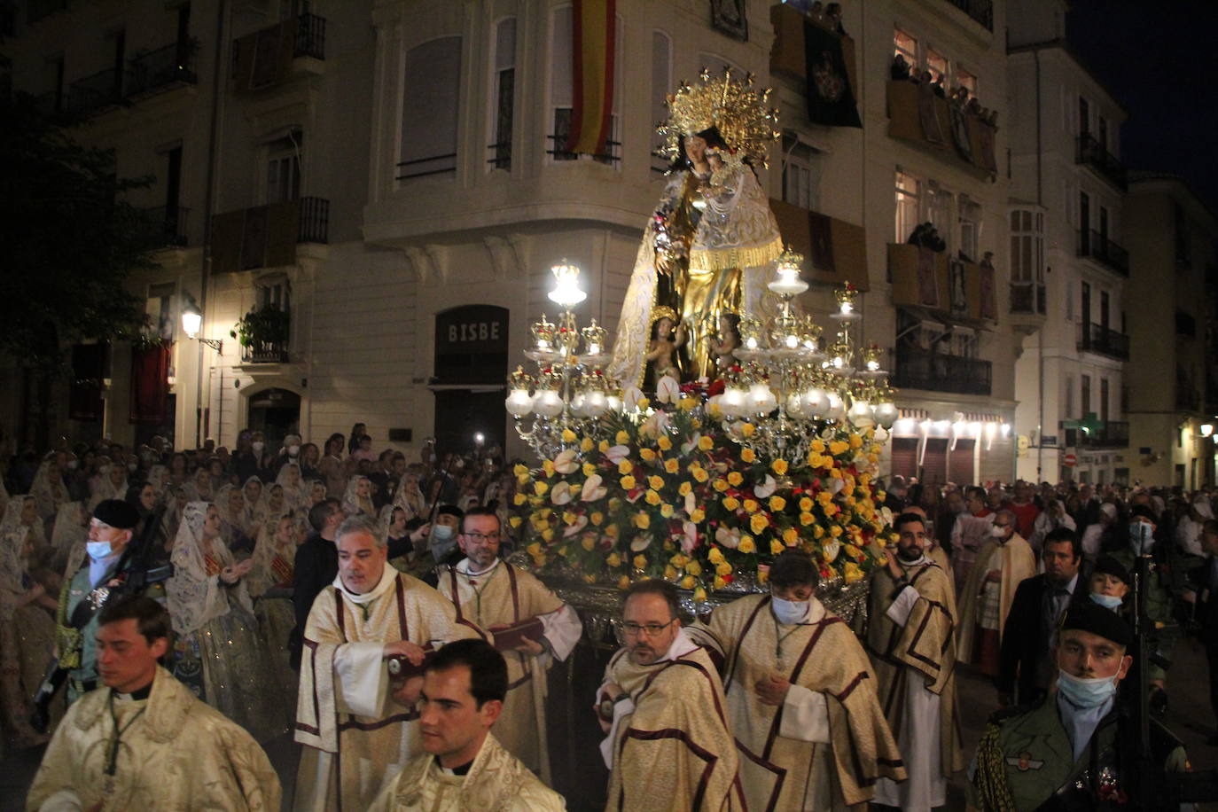 La patrona de Valencia vuelve a procesionar por el centro de la ciudad con dos cambios en el recorrido