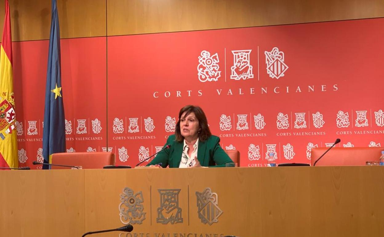 La portavoz adjunta del PSPV, Carmen Martínez. 