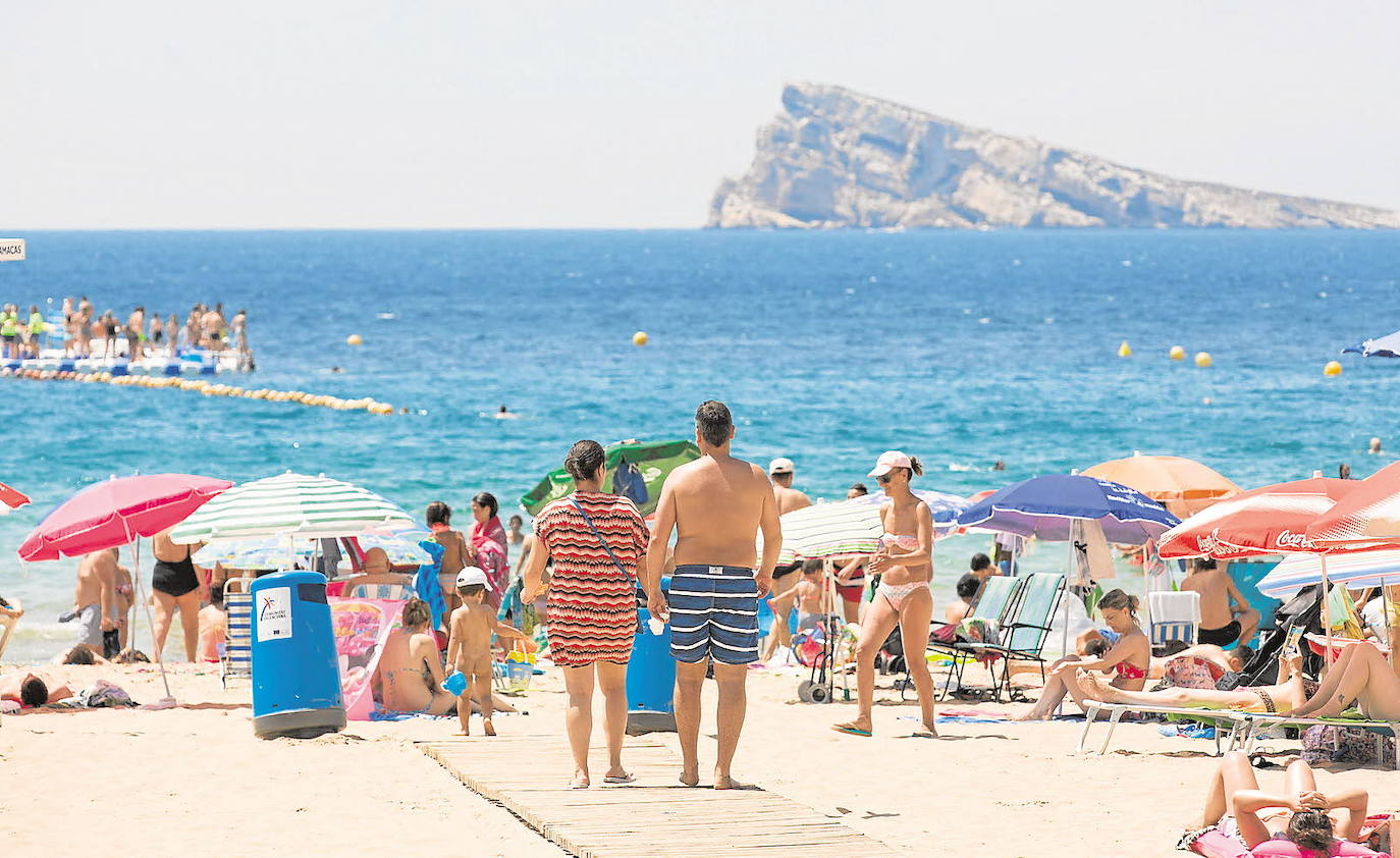 Playa de Levante de Benidorm.