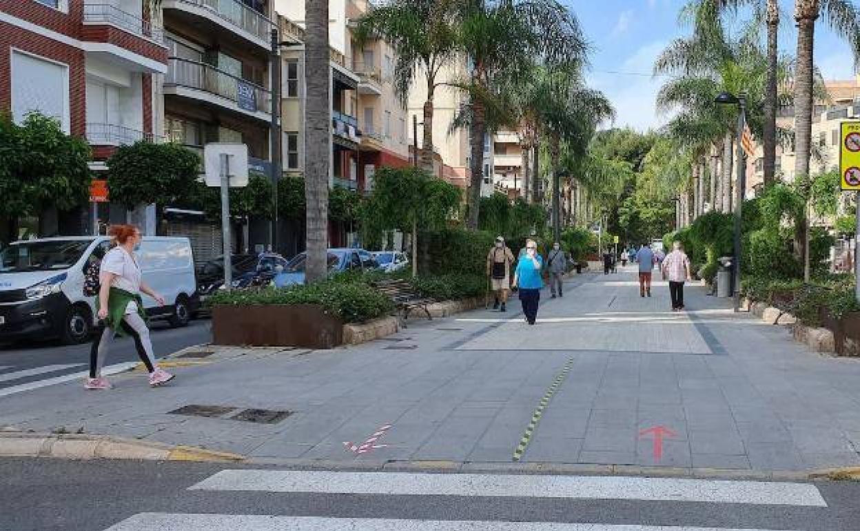 La avenida al Vedat de Torrent, donde se dispondrán dos de las urnas para votar. 