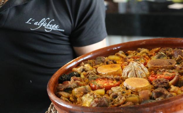 Arroz al horno del Asador Alfàbega.