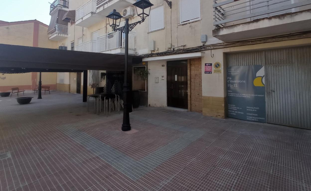 Nueva plazoleta de la zona Màrtirs de l'Alqueria de la Comtessa. 