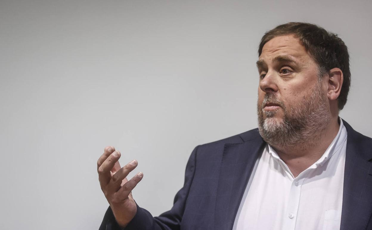 El presidente de ERC, Oriol Junqueras. 