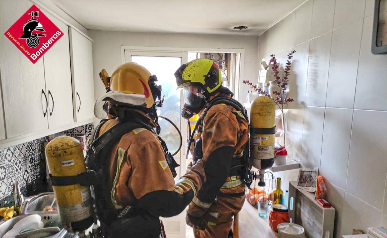 El fuego se concentró en la galería y en la cocina. 