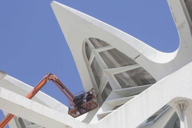 Fotos: Trabajos de mantenimiento en el museo Principe Felipe