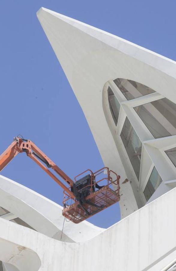 Fotos: Trabajos de mantenimiento en el museo Principe Felipe