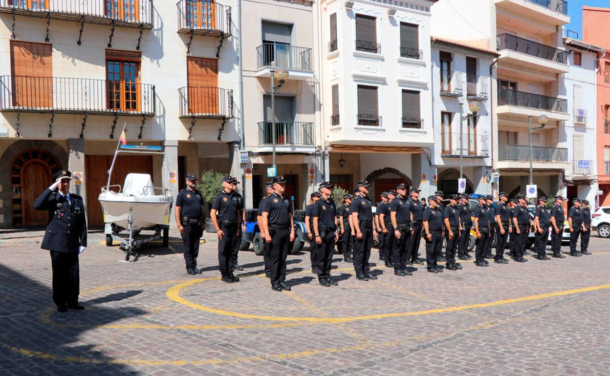 Efectivos de la Policía Local de Sagunto. 