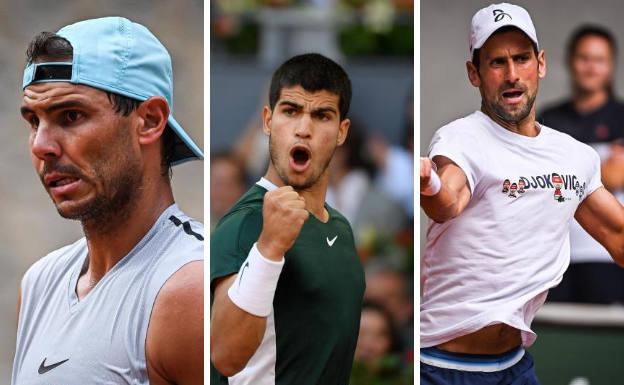 Bombazo en el sorteo de Roland Garros: Alcaraz, Djokovic y Nadal en la misma parte del cuadro