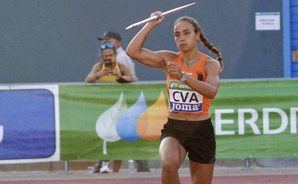 Carmen Ramos, durante un campeonato