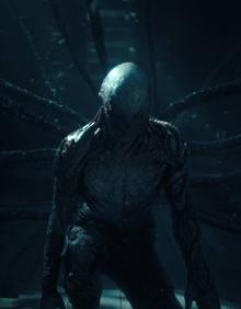 Imagen secundaria 2 - Arriba, Joyce y Murray; debajo, el actor Robert Englund y el hombre del saco de Upside Down.