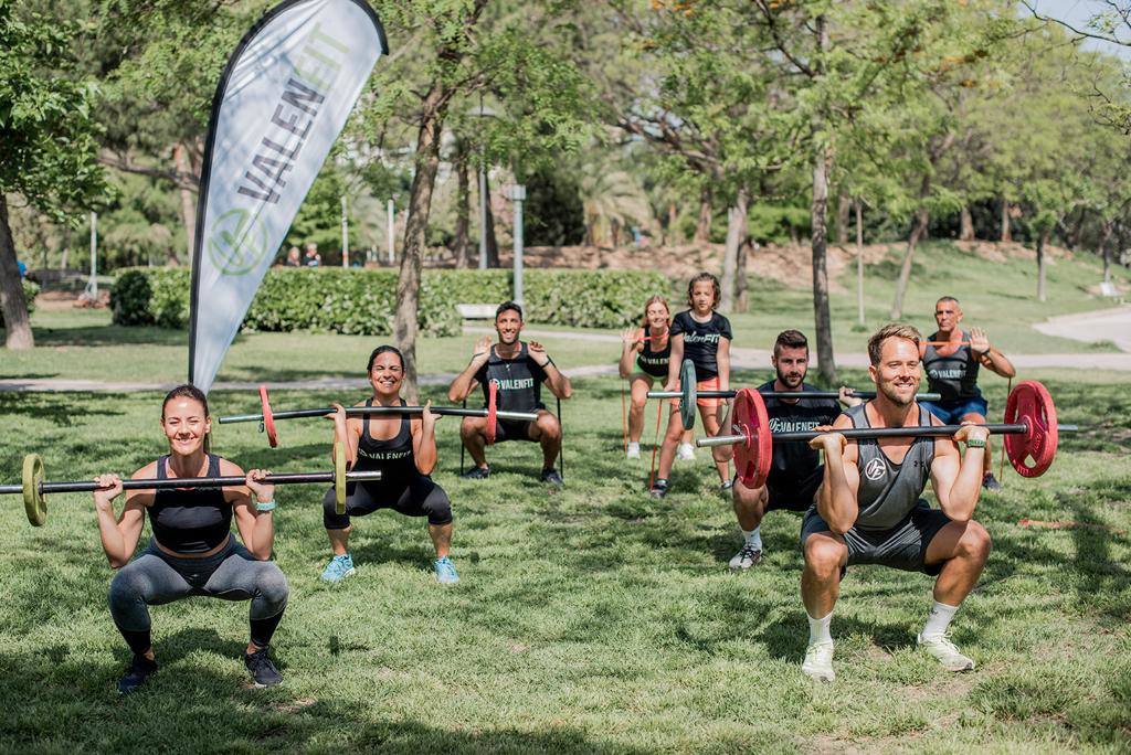 Entrenamiento en el río con 'Valenfit'