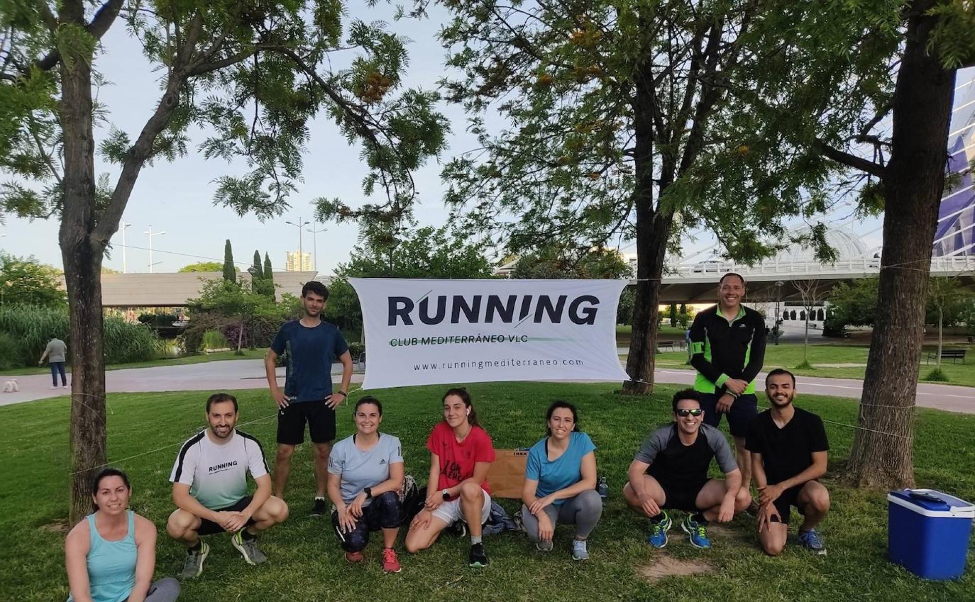 Miembros del Club Running Mediterráneo. 