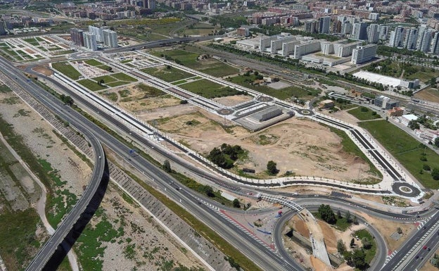 Vist aérea de la zona construirda por Bertolín. 