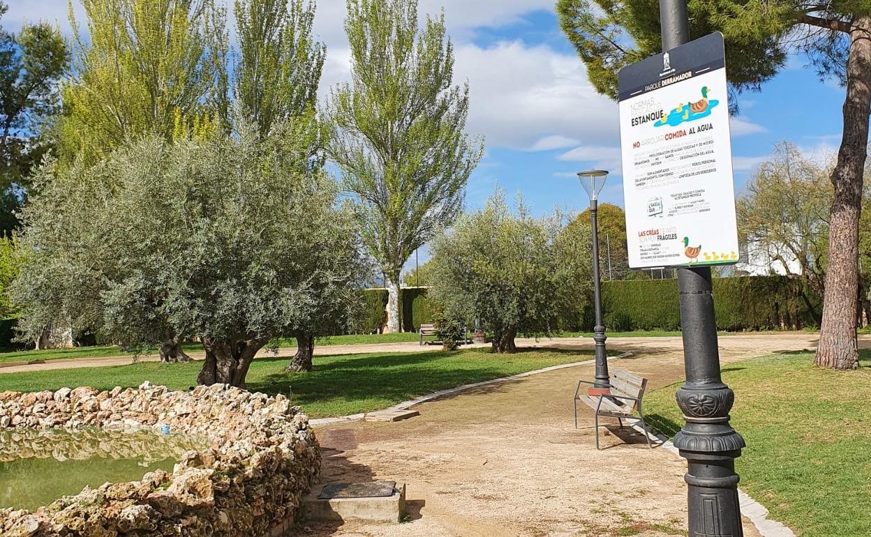 Parque municipal Derramador, lugar donde se ha producido el presunto ataque. 