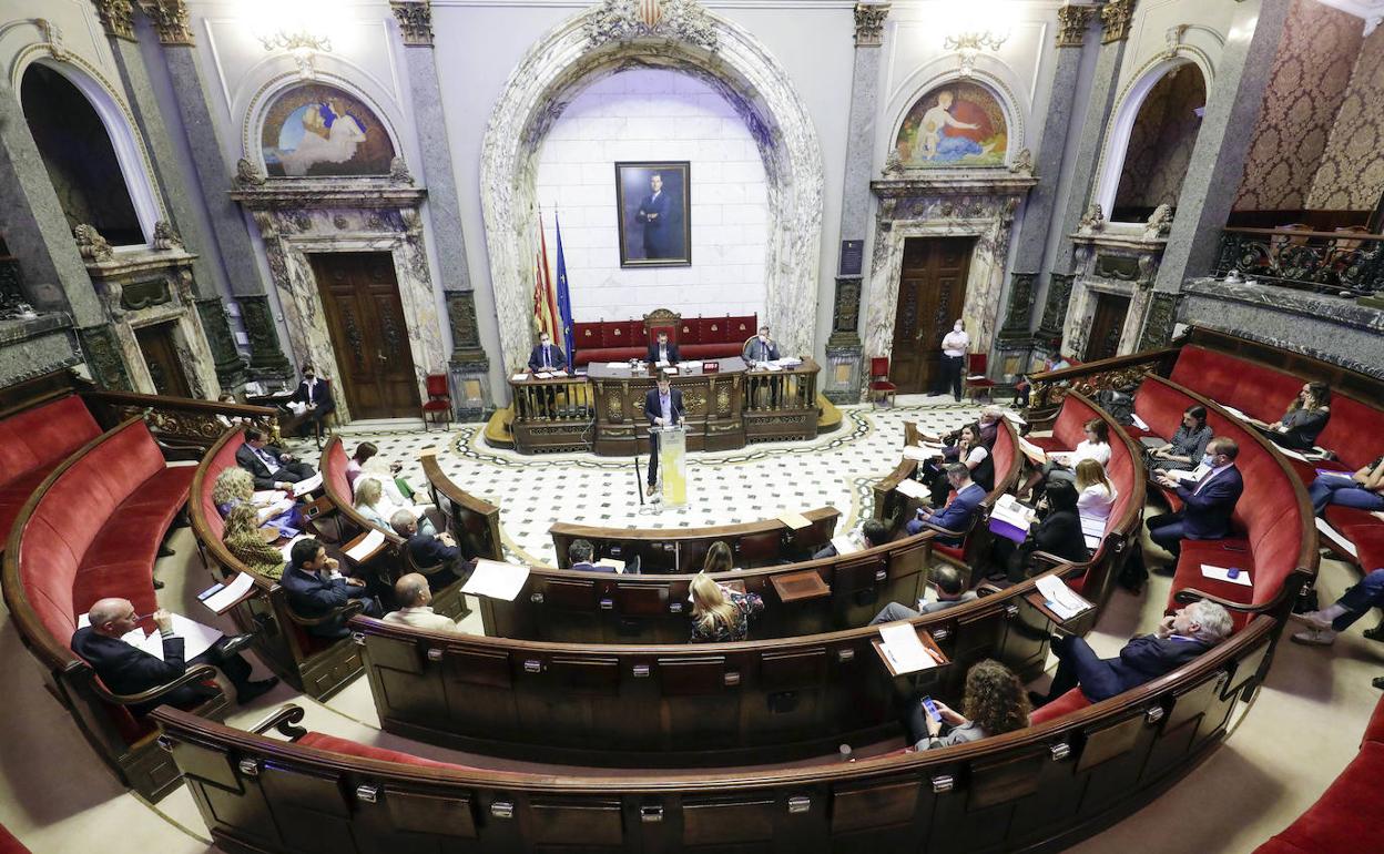 Hemiciclo del Ayuntamiento en las sesión del pasado día 26. 