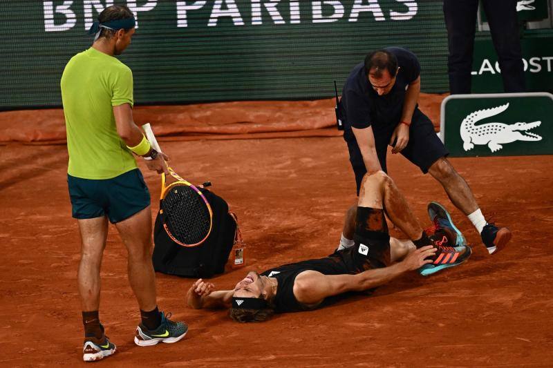 Fotos: Así ha sido la dolorosa lesión de Alexander Zverev