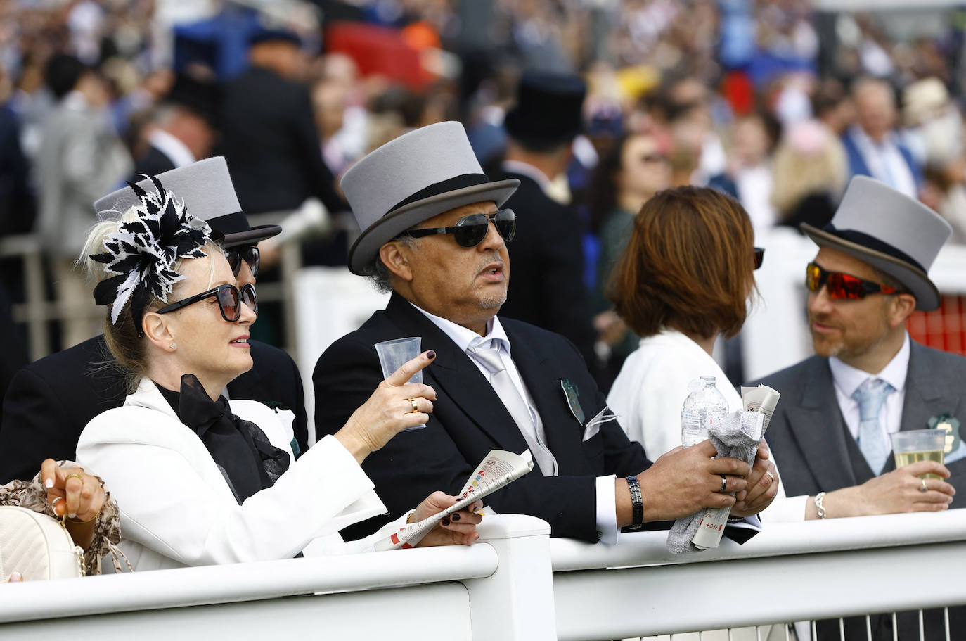 Fotos: Duelo de pamelas y tocados en el legendario Derby de Epsom