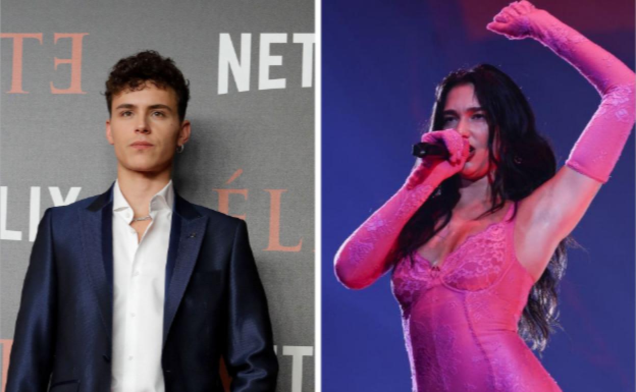 Arón Piper y Dua Lipa.