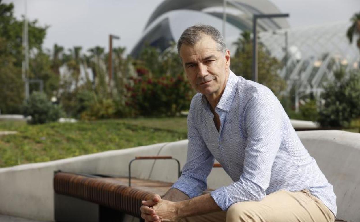 El político y actor Toni Cantó, en Valencia. 