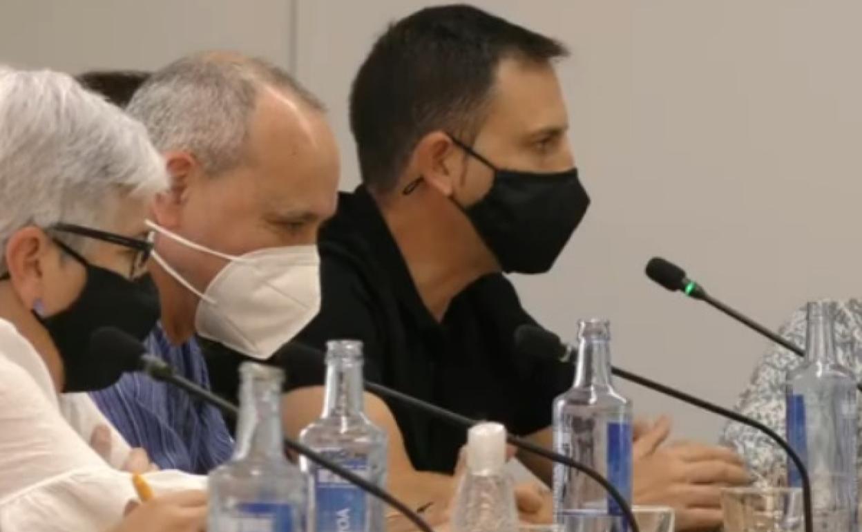 Miquel Lorente durante una intervención en el pleno municipal de Xàtiva. 