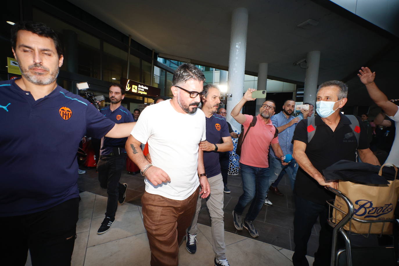 Fotos: Gattuso aterriza en Valencia