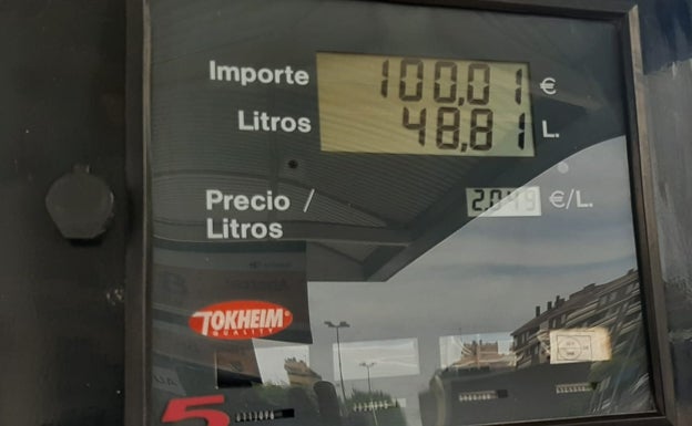 100 euros para llenar el depósito de gasolina