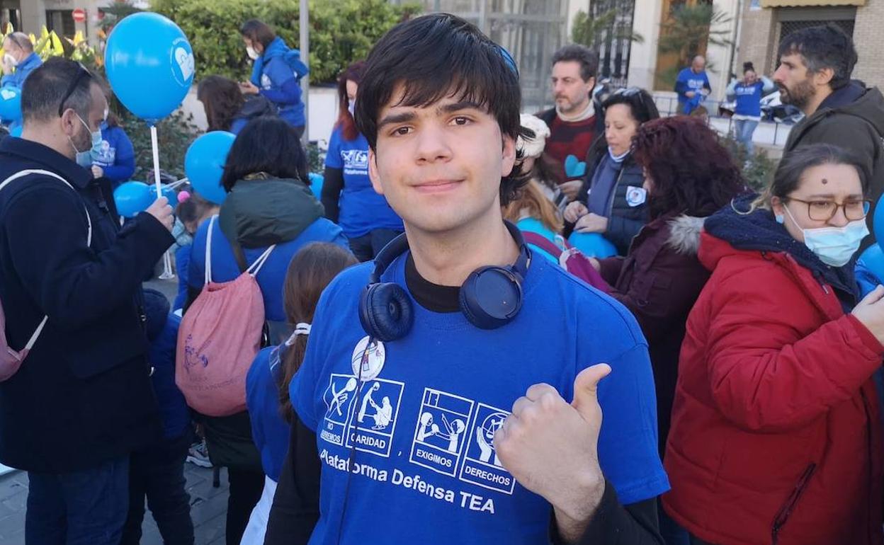 Luis Miguel, durante la reciente celebración del día del autismo. 