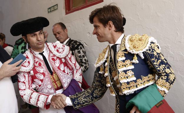 Morante de la Puebla y El Juli, en la corrida del jueves. 