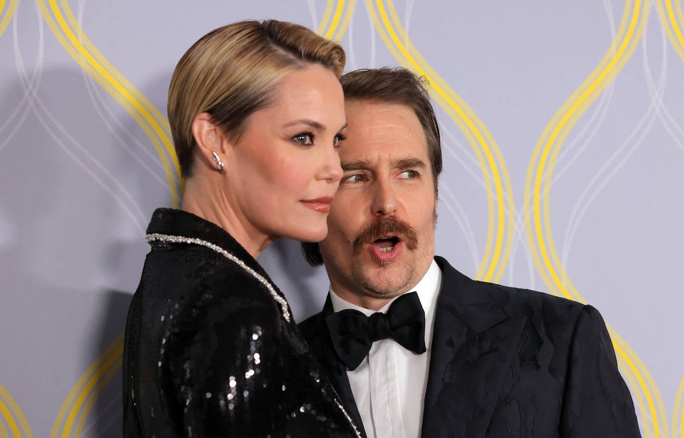 San Rockwell y Leslie Bibb