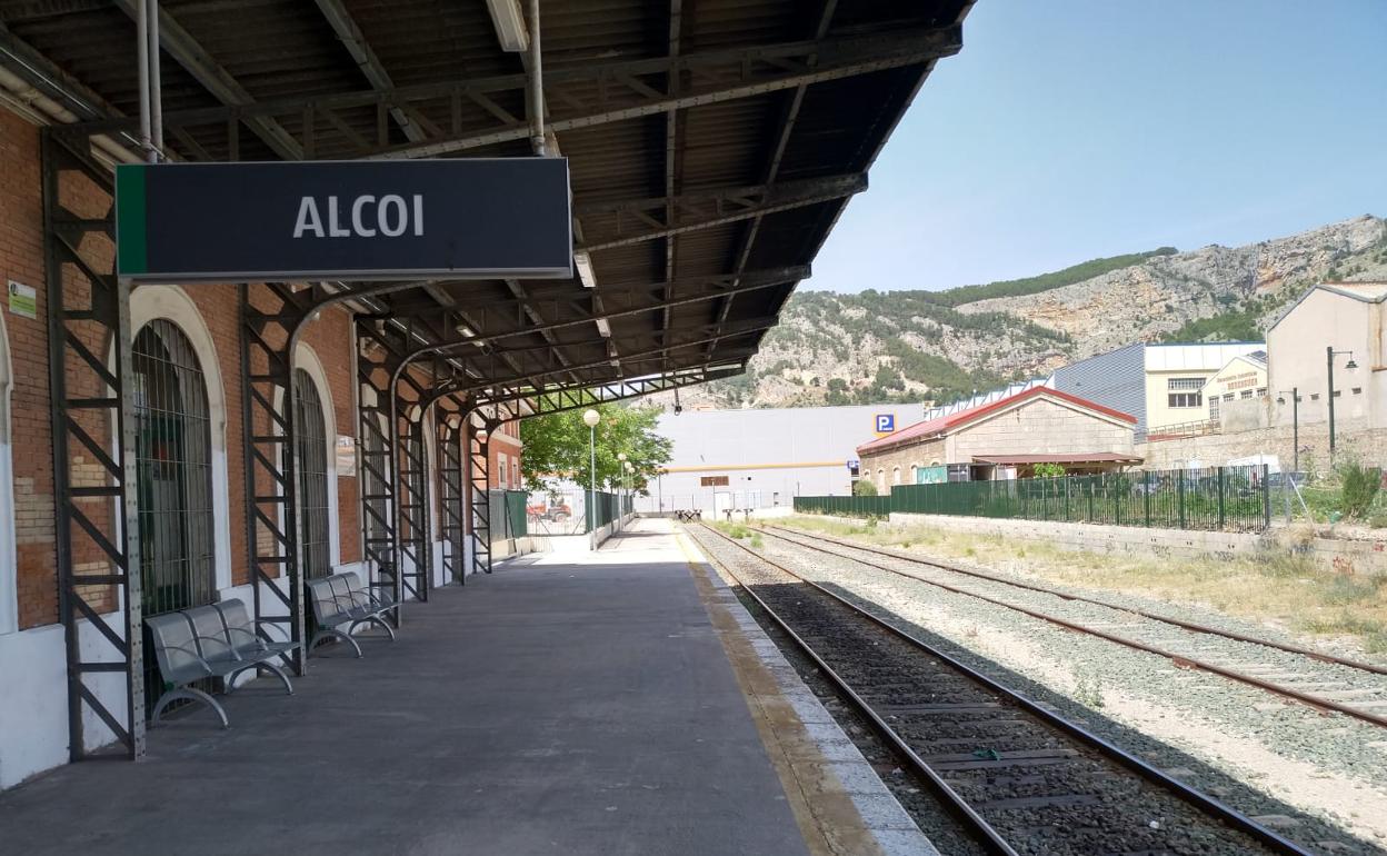 Estación de trenes de Alcoi. 