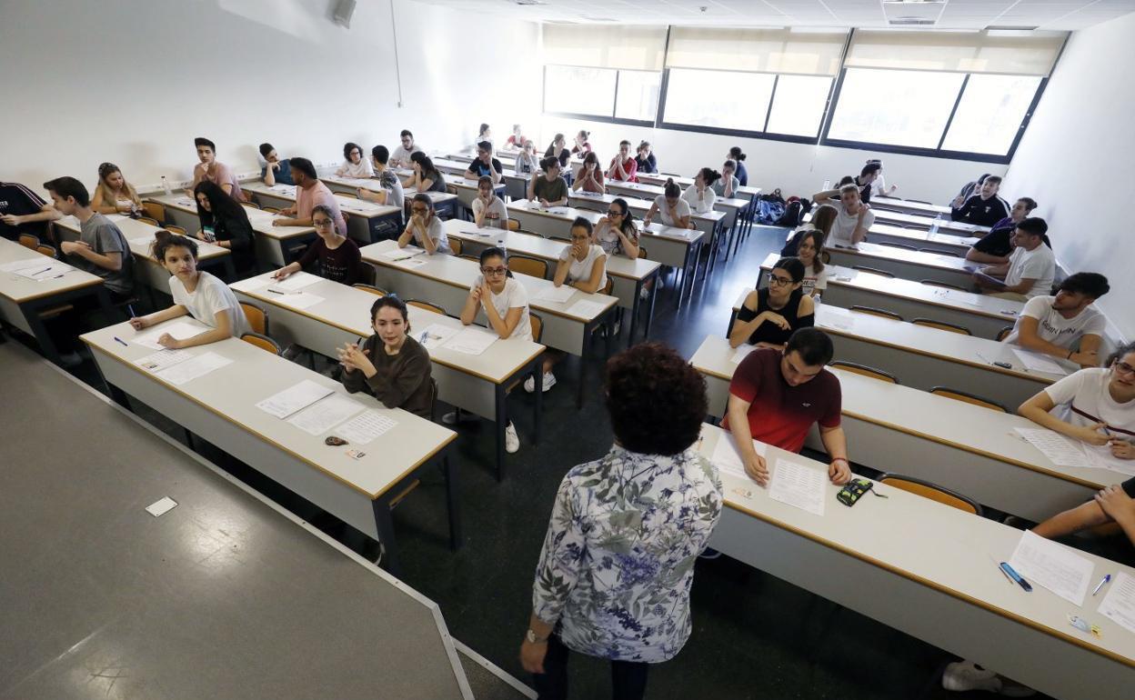 Un aula del campus de Vera de la Universitat Politècnica de València. 