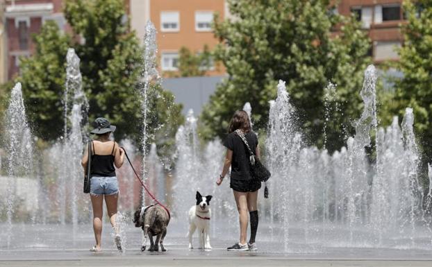 Fuentes del Parque Central en Valencia.