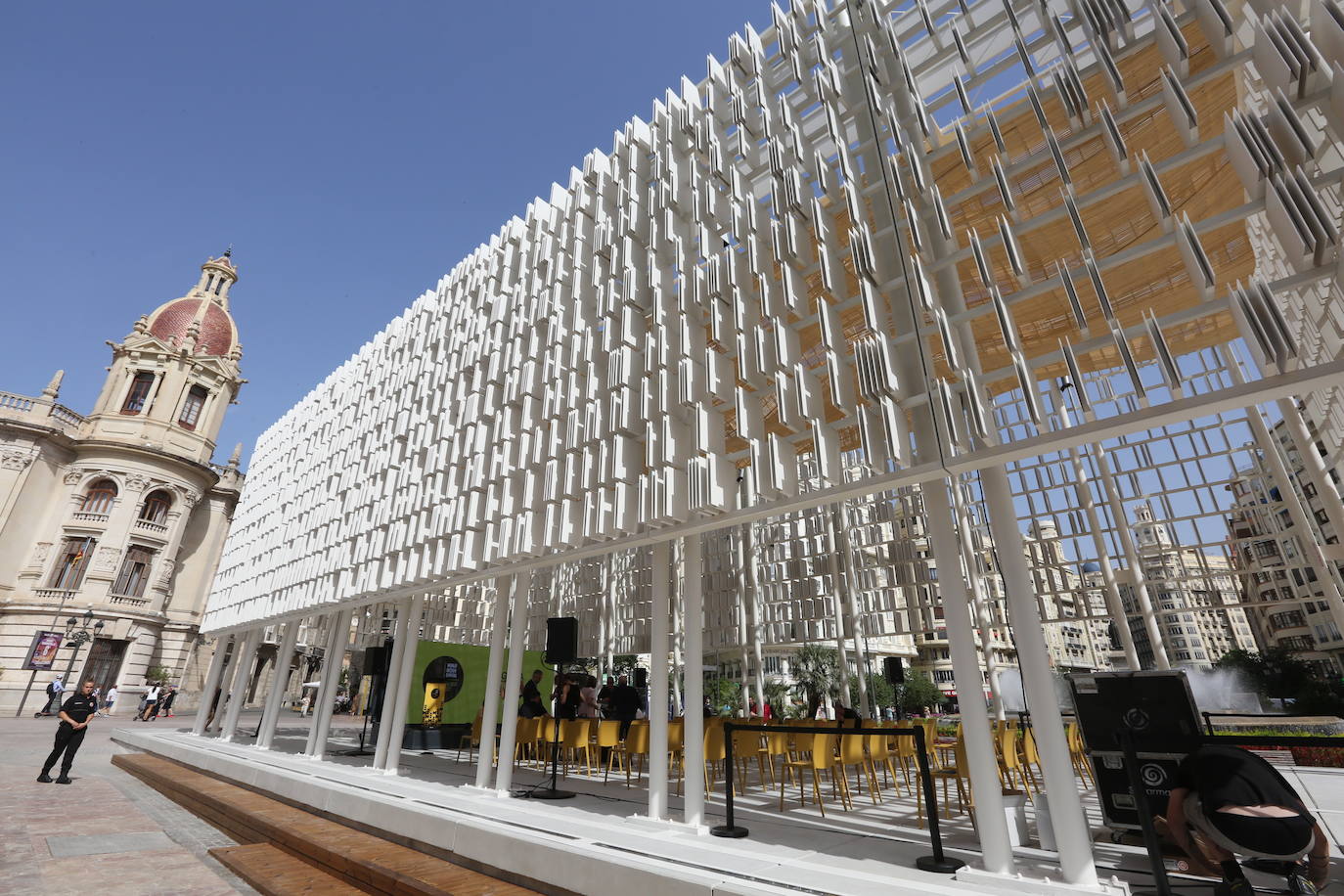 Fotos: Así es el Ágora de la plaza del Ayuntamiento de Valencia