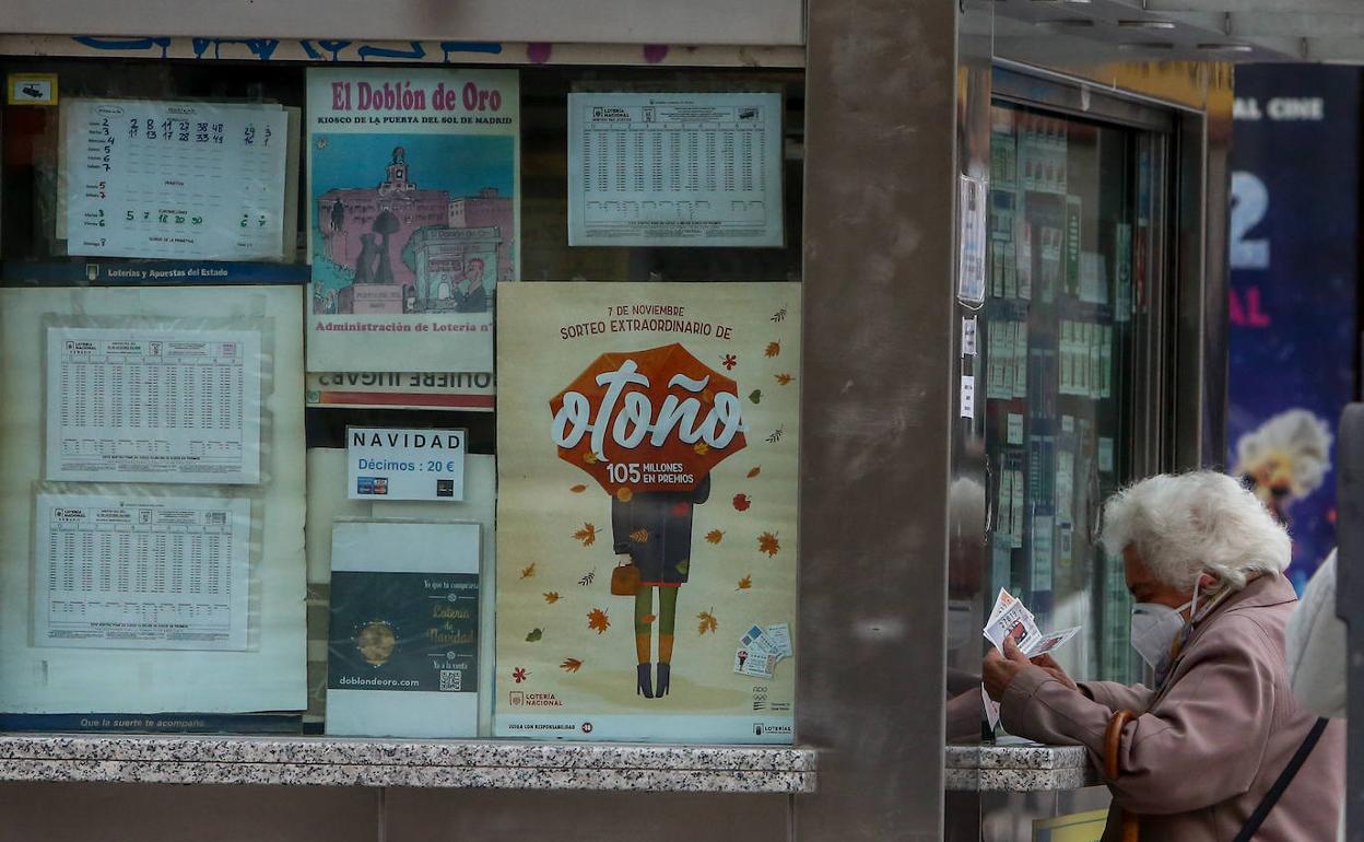 Una administración de loterías en una imagen de archivo.