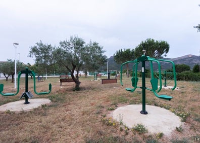 Imagen secundaria 1 - El alcalde de Gandia y otros ediles en una visita a Marxuquera y los parques donde se ha actuado. 