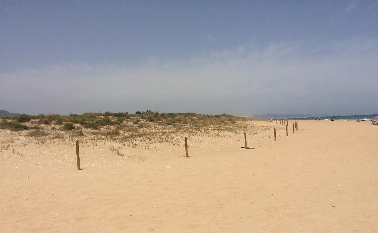 Una playa de la zona sur de Tavernes. 