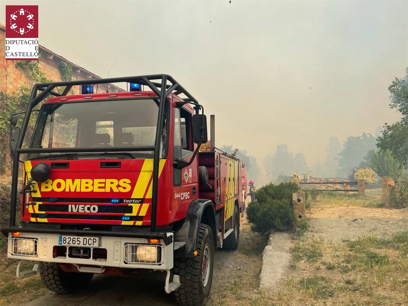 Fotos: Declarado un incendio en Viver y Caudiel