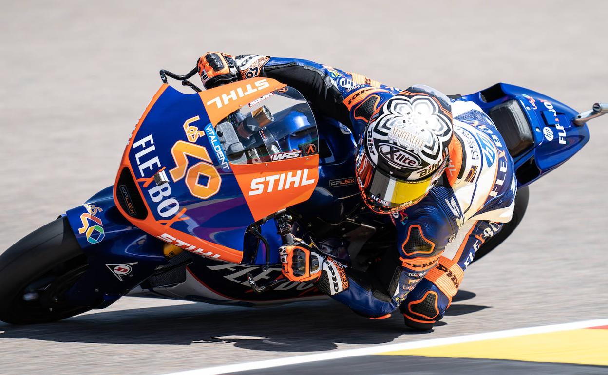 Arón Canet, en Sachsenring.