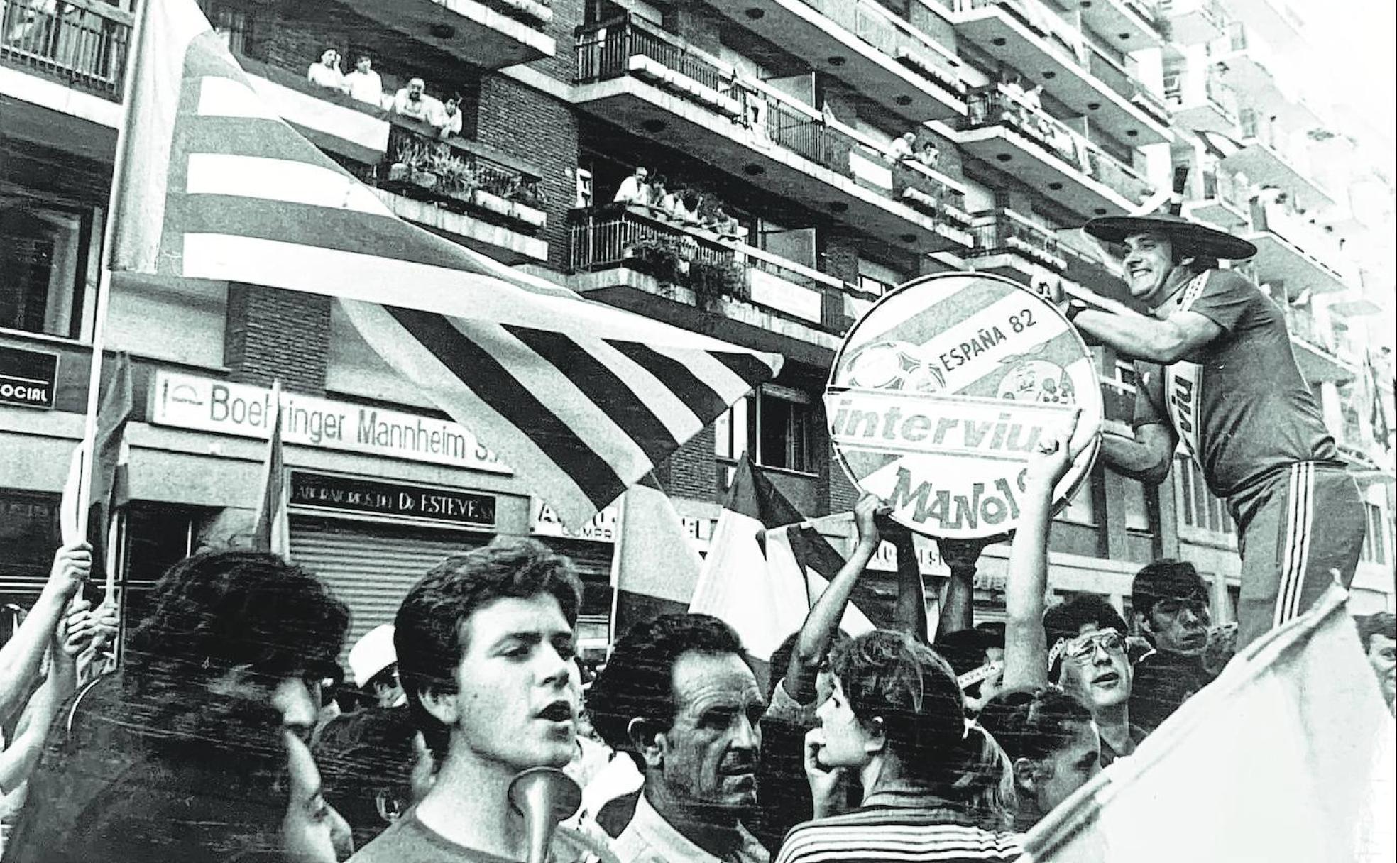 Los alrededores de Mestalla, en los años 80. 