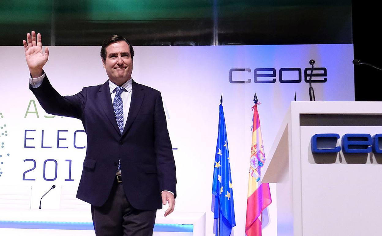 Antonio Garamendi, presidente de la CEOE. 