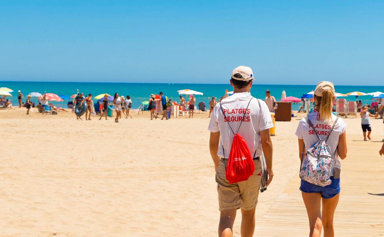 Una de las playas de Cullera. 