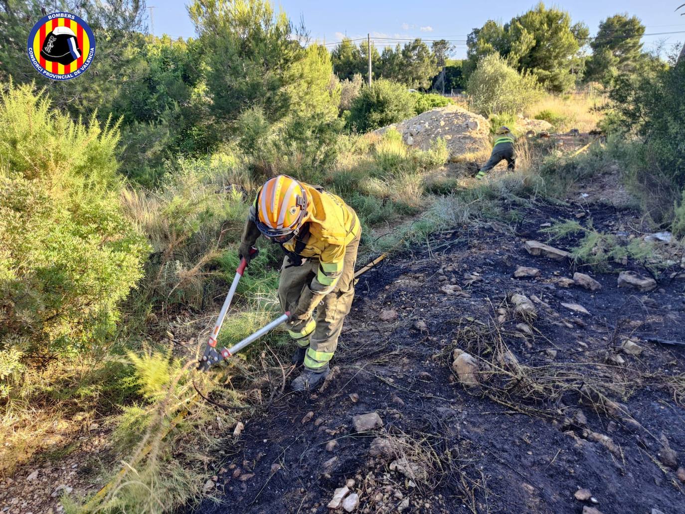 Fotos: Un incendio forestal obliga a evacuar a vecinos en Riba-roja de Túria