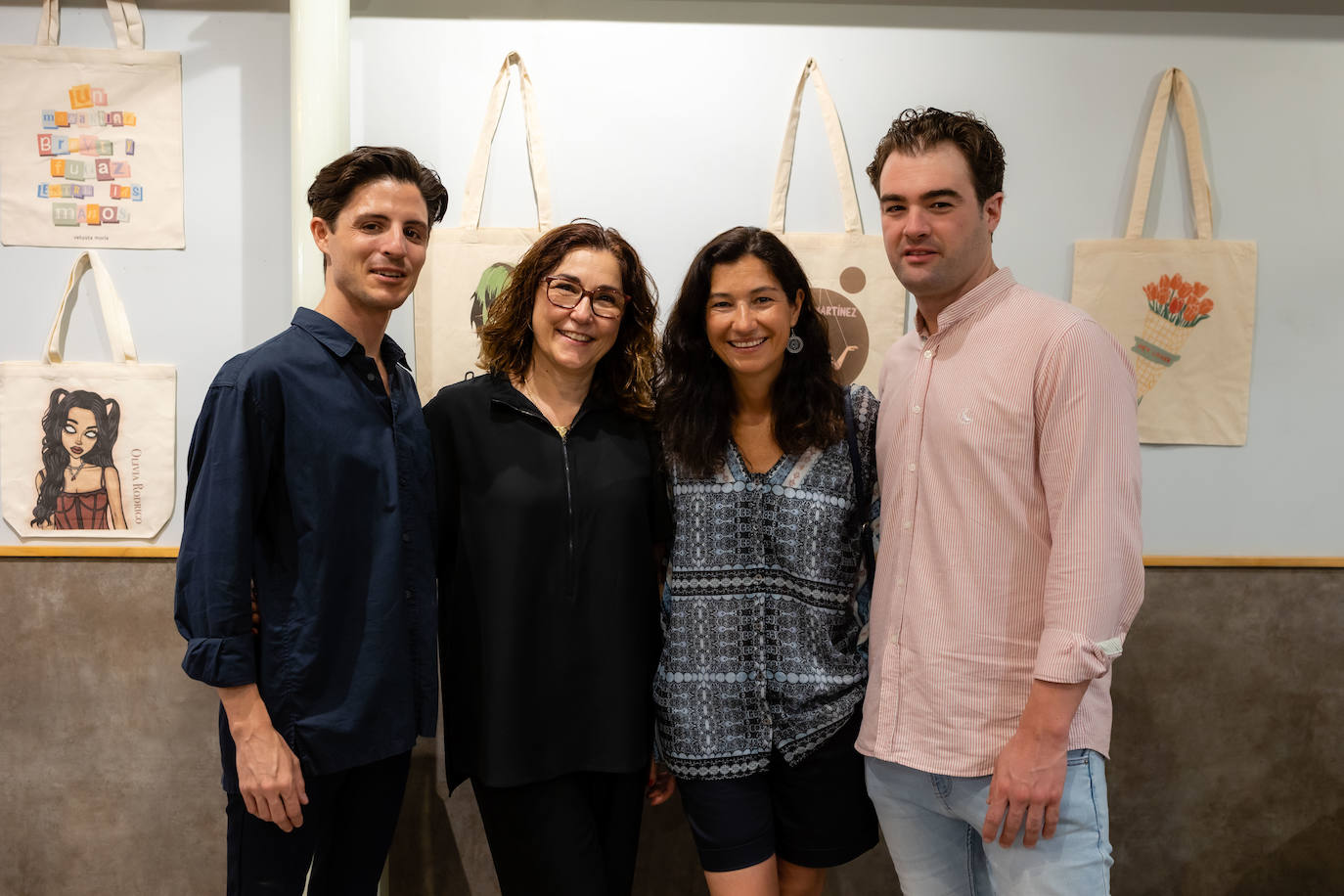 Mateo Climent, Anabel Navas, Angela Valero de Palma y Sigfrido Serra.