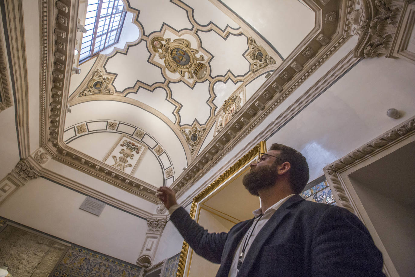 Así es el trasaltar que se ha hallado y restaurado en la Iglesia de San Nicolás en Valencia. 