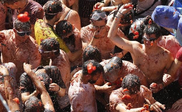 Tomatina de Buñol, en una imagen de archivo