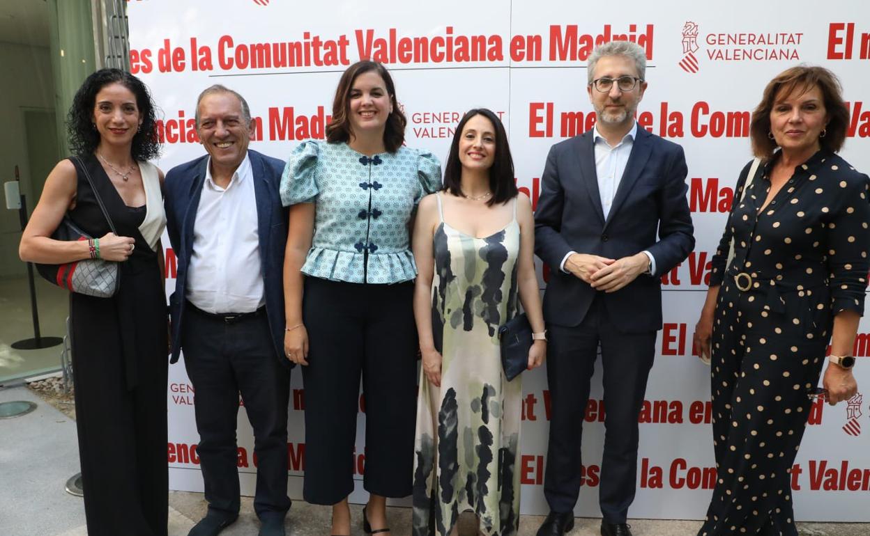 Cargos socialistas, este martes, en las jornadas de la Comunitat en Madrid. 