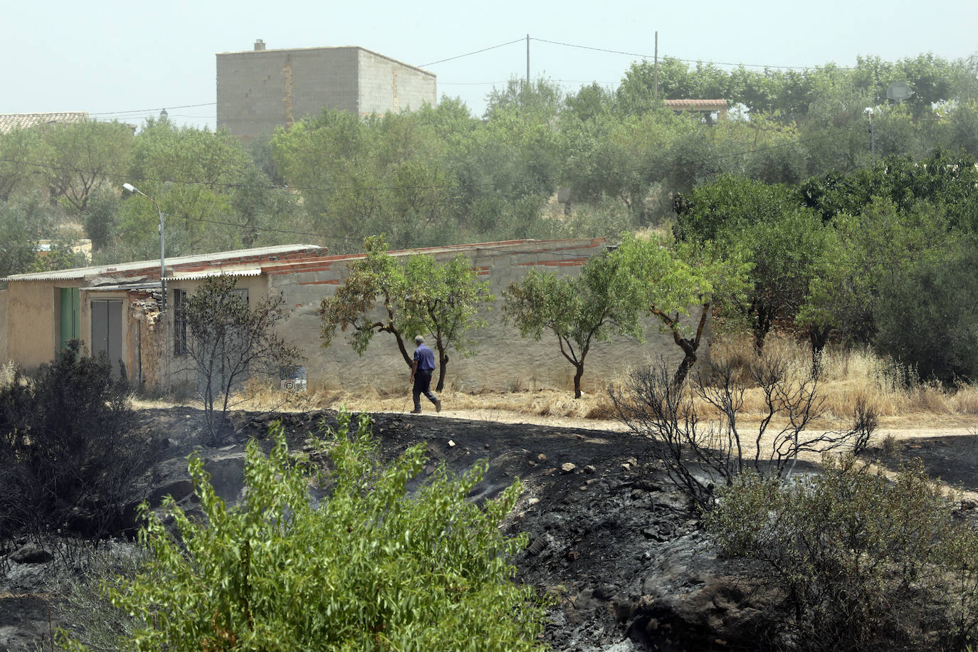 Fotos: Los efectos del incendio de Venta del Moro